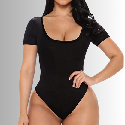 Short Sleeve with Open Crotch Bodysuit